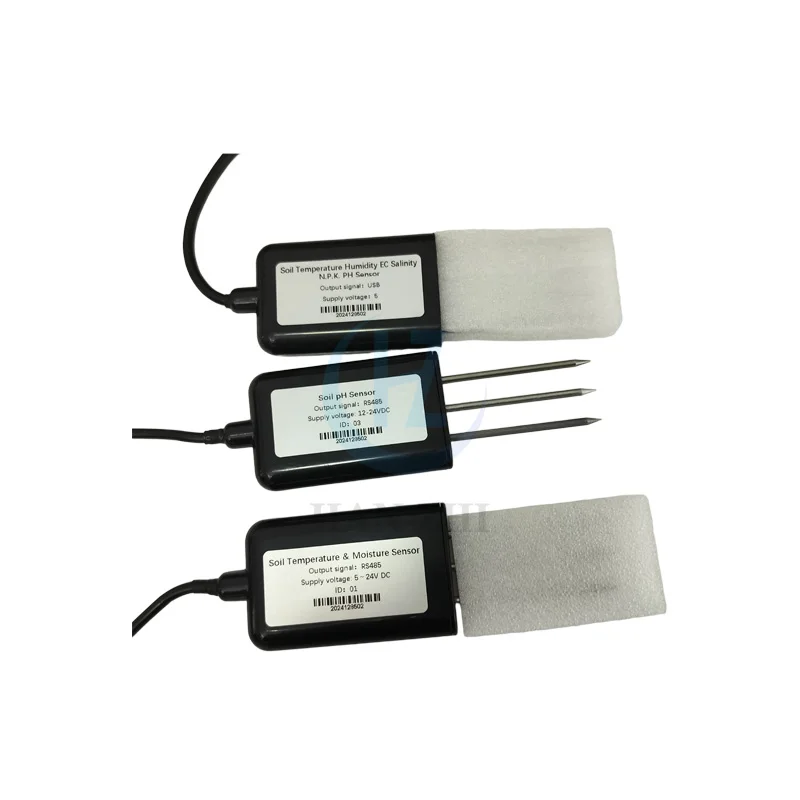 Soil NPK Sensor Soil Temperature Moisture PH Electrical Conductivity Sensors Soil Humanity EC Sensor