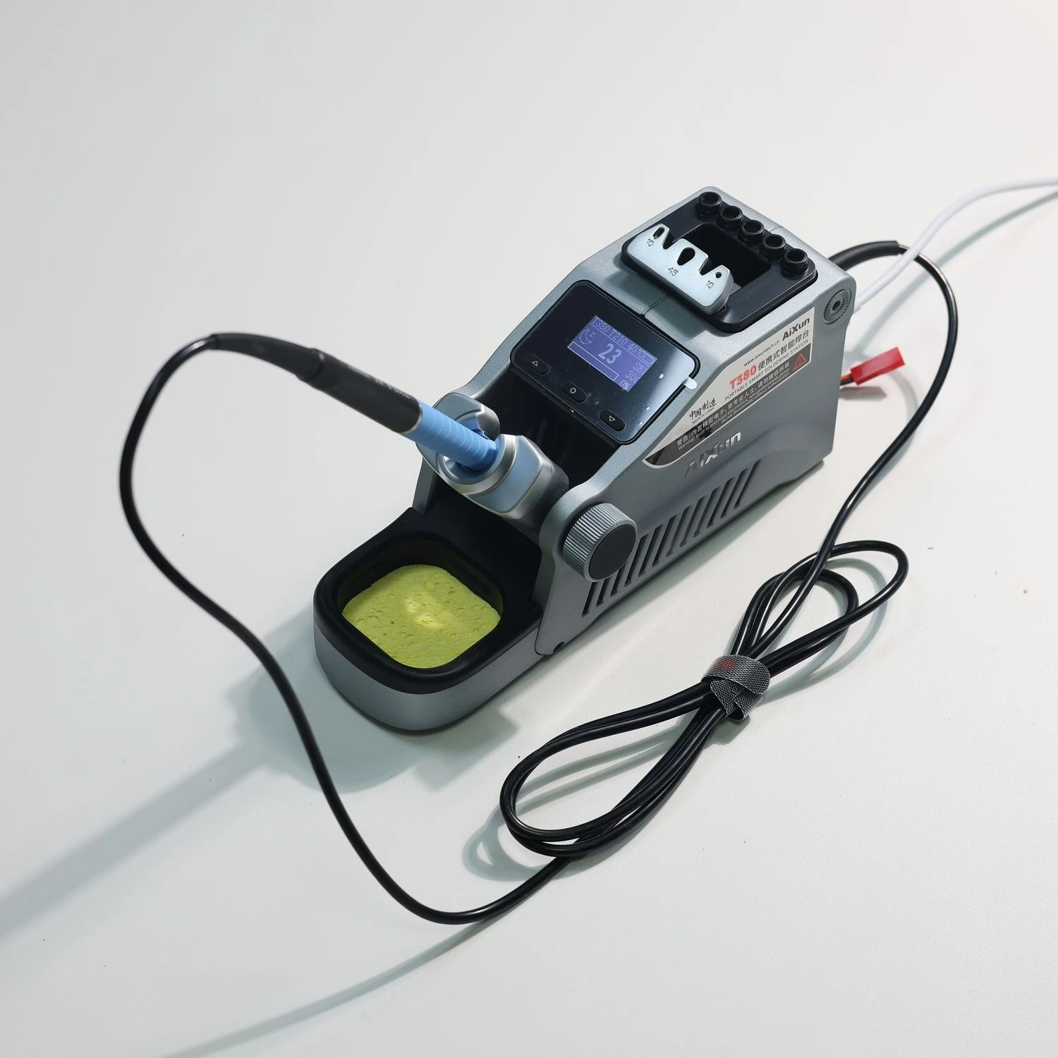 Aixun t380 80w estação de solda inteligente suporte t115 t210 lidar com estação de retrabalho de soldagem rápida para o telefone móvel smd bga pcb reparação