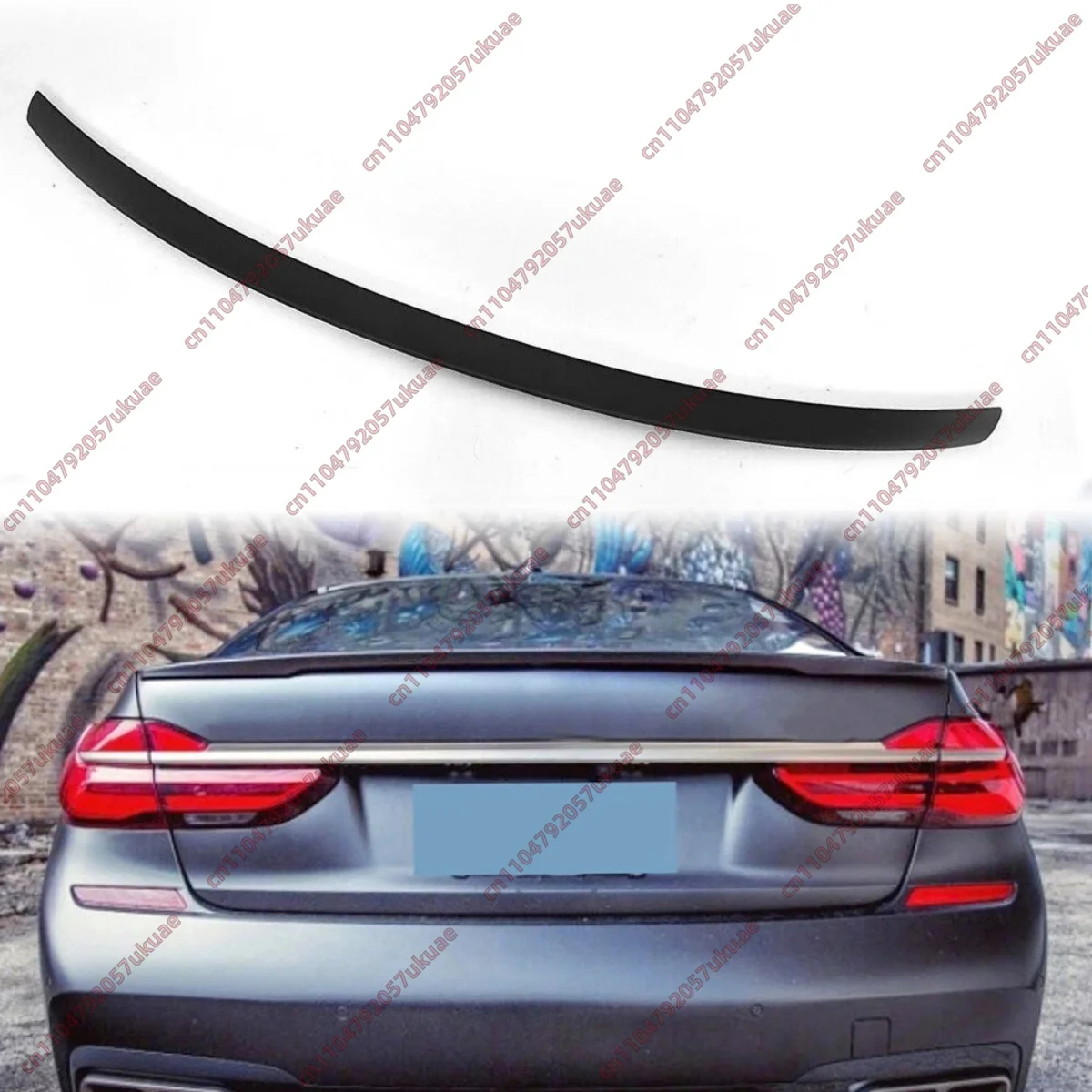 

M Performence Style Rear Spoiler for BMW 7 Series G11 G12 2015-2022 Glossy Black ABS Trunk Lip Tail Top Trim Kits Tuning Wings
