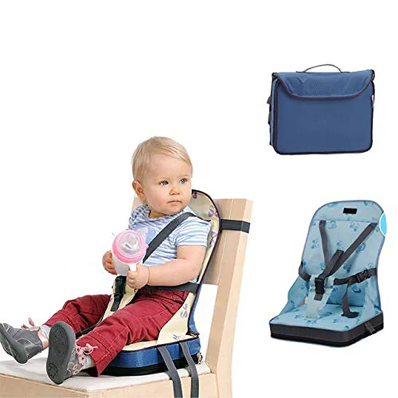 Baby Dining Chair Bag Baby Portable Seat Fabric Infant Travel Foldable Safety Belt Feeding High Chair kids Chair Cushion