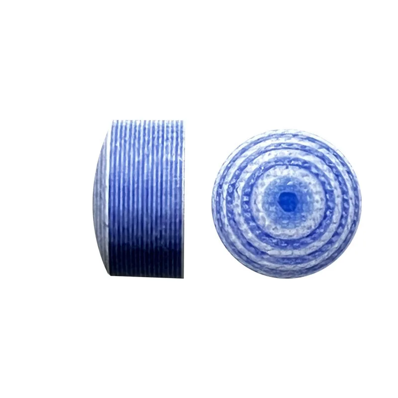 Punte per stecche da salto multistrato da 14 mm Punte in fibra bianca blu per stecche da biliardo Accessori da biliardo Super dure (non in pelle)