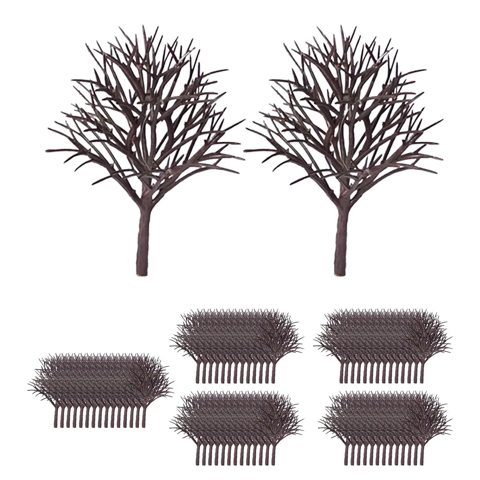 70Pcs Model Trees 2.36inch Miniature Trees Model Tree Landscape Diorama for Sand