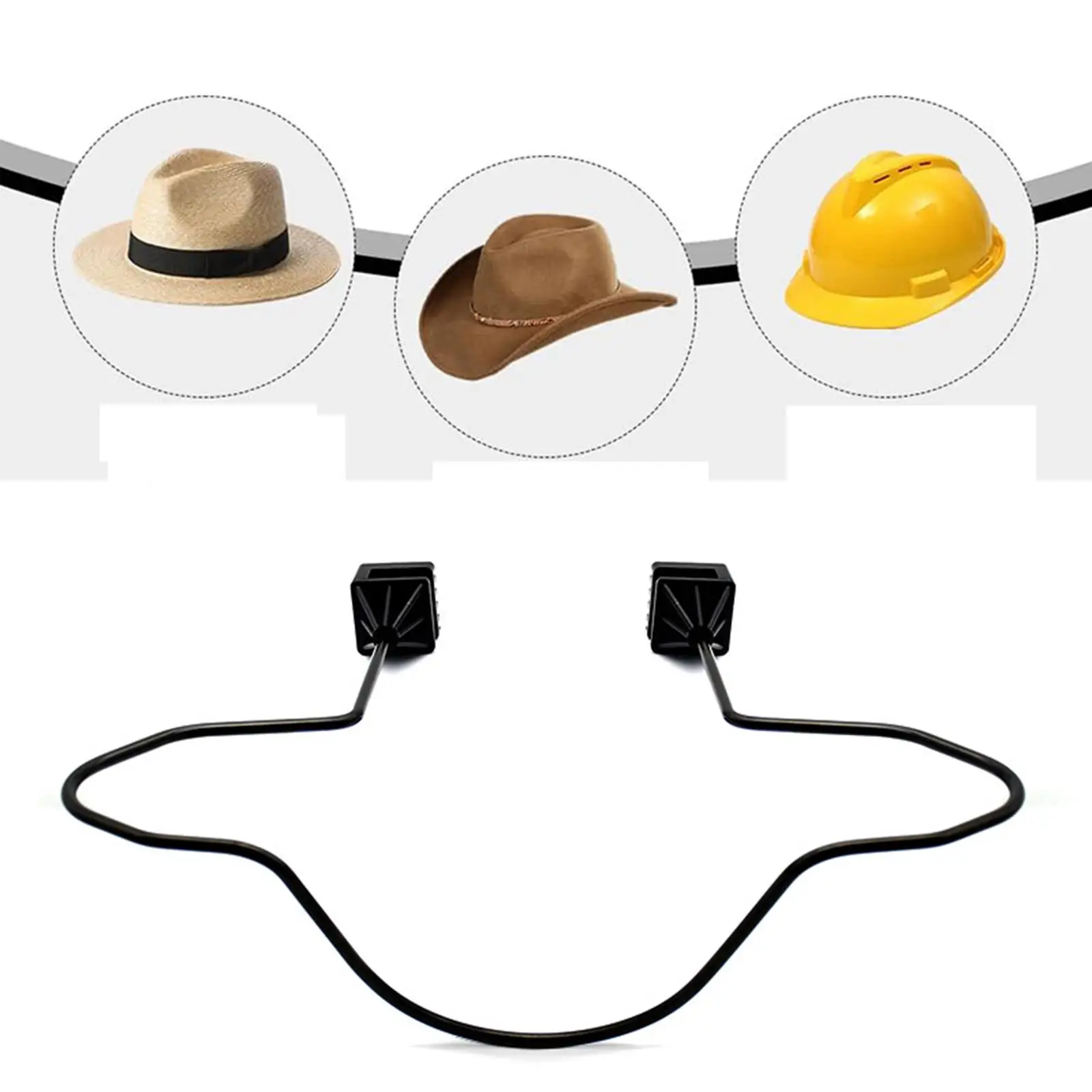 Organizer to Keep Shape Back Seat Headrest Seat Hat Hanger Car Hard Hat Holder Cowboy Hat Rack for Sun Hats Women Men Auto