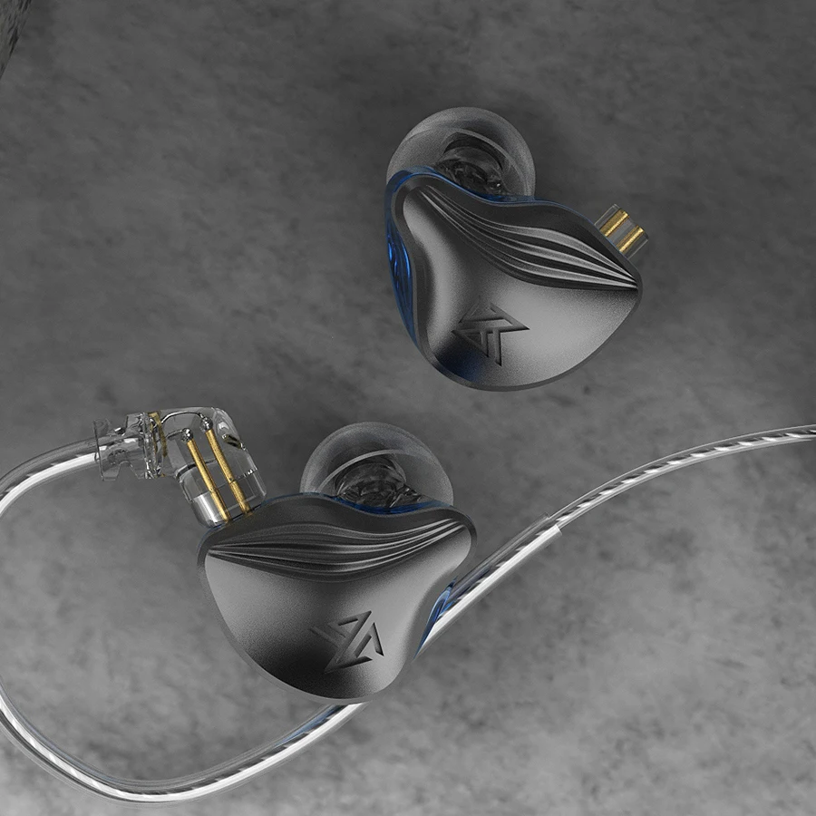 KZ ZEX Earphones Electrostatic Dynamic In Ear Monitor Earplugs Detachable Cable Headphones Noice Cancelling Sport Game Headset