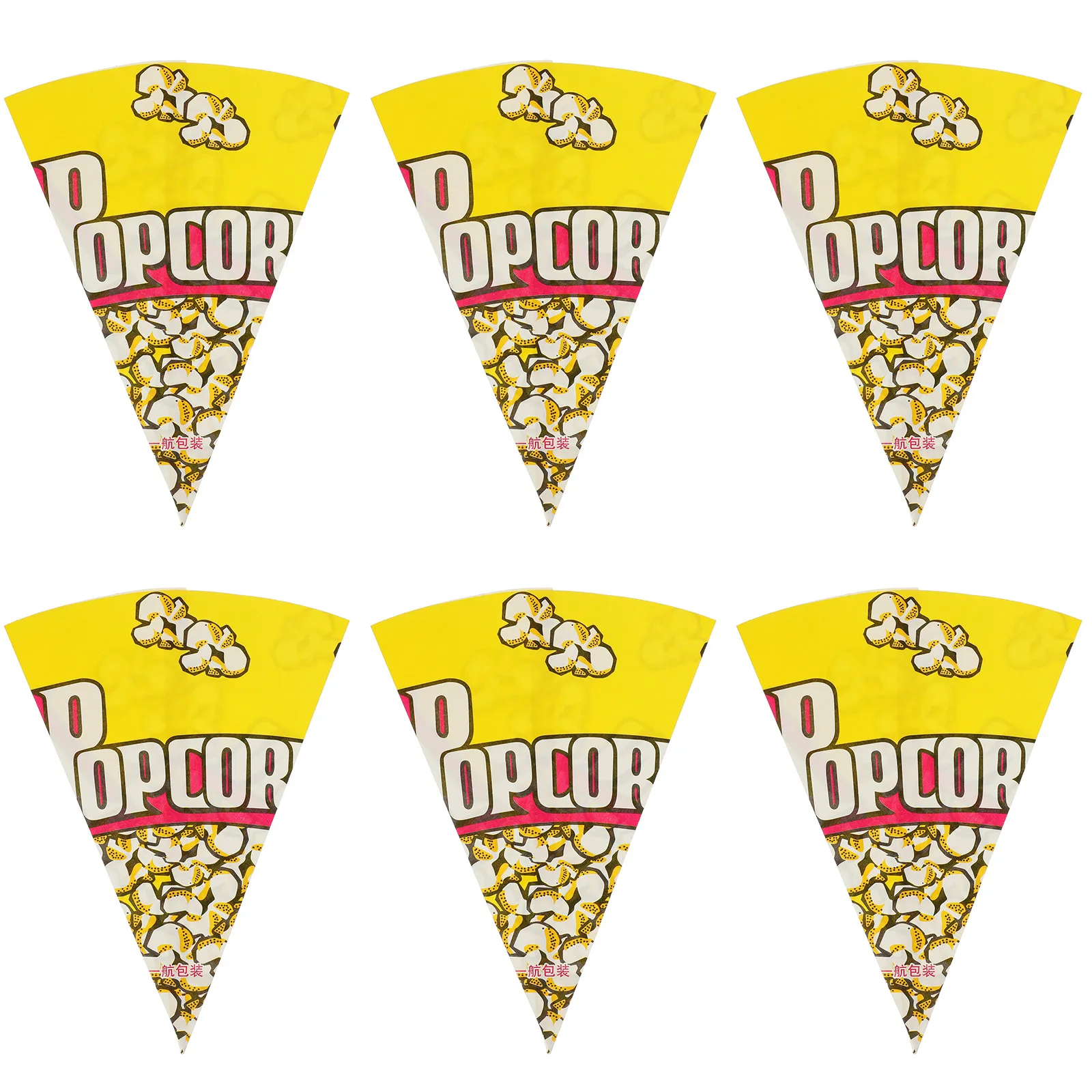 

50 Pcs Popcorn Triangle Bag Popcorn Small Cone Bottom Paper Bag Disposable Popcorn Cone Bags Paper Cup Holder Food Containers
