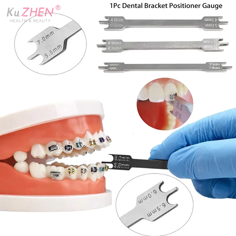 

1Pcs Stainless Steel Dental Bracket Positioner Gauge Stainless Rod Gauge Height Bracket Locator Dentist Instrument Equipment