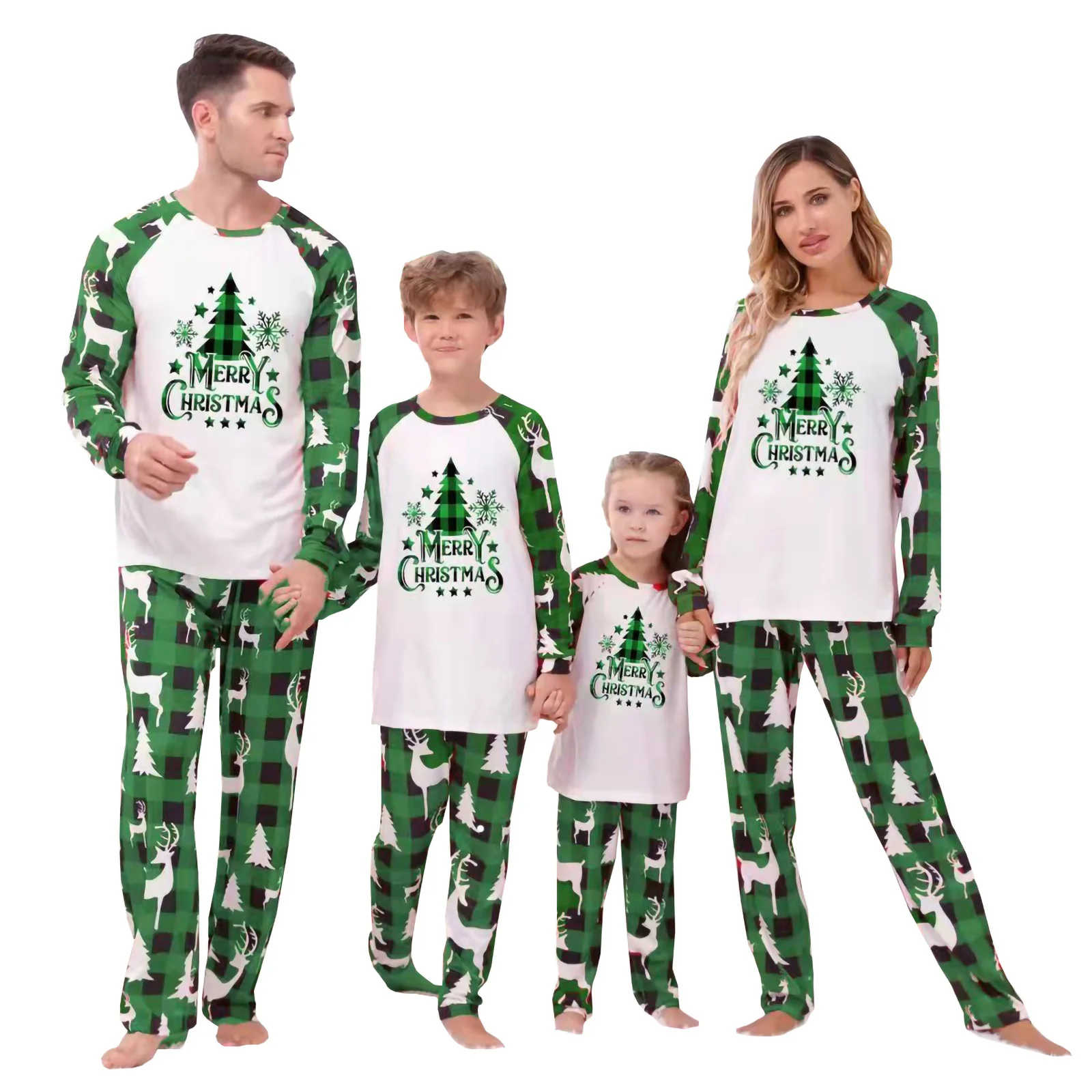 Family Christmas Pjs Matching Sets Christmas Pajamas for Family Adults Kids Baby Dog Holiday Xmas Sleepwear Set