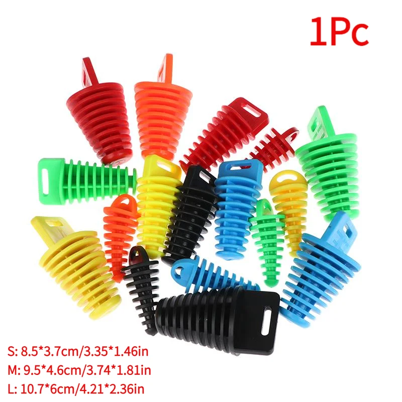 1Pc Universal Motorcycle Exhaust Pipe Tailpipe Air-bleeder Plug Exhaust  Wash Plug Pipe Protector Motorcycle Accessories.