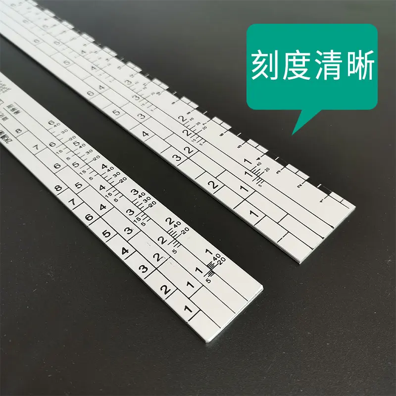 ATPRO Solvent-Resistant Never Rusting Aluminum Paint Mixing Ruler With Scale Bar Automotive Paint Use Spray Painting Tools