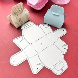 1pc, Mini Box Die Cuts, Small Gift Box Cutting Die Stencil, Embossing Stencil, For Gift Box Making, For DIY Crafts Making Tools,