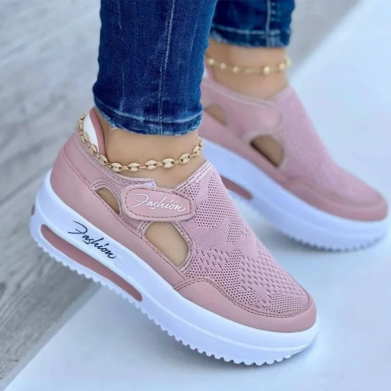 

Woman Tennis Shoes Canvas Shoe Female Casual Ladies Sport Shoes Platform Sneaker Hollow Out Shoes Sneakers