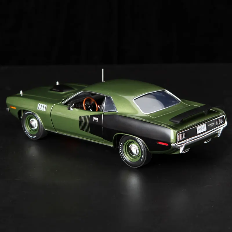 ACME 1:18 Plymouth Cuda 1971 Vintage Car Alloy Fully Open Simulation Limited Edition Alloy Metal Static Car Model Toy Gift