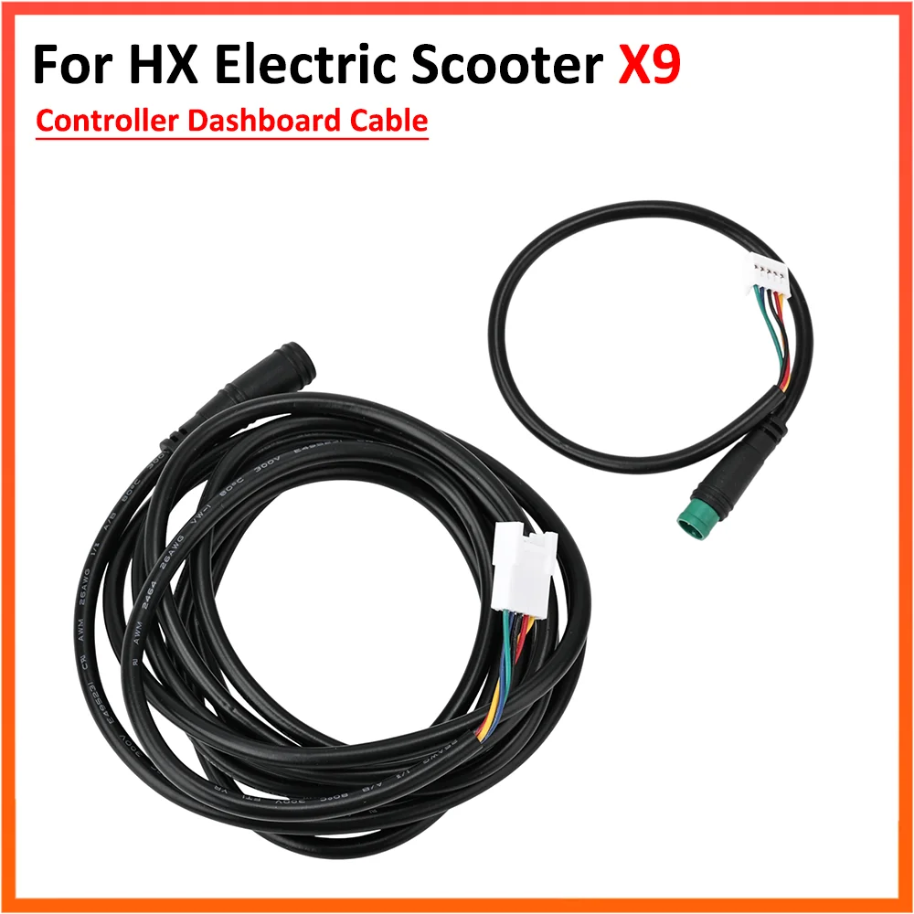 Câble de tableau de bord de contrôleur HX X9, carte mère pour Scooter électrique, affichage LED, ligne de fil de connexion, 2 pièces