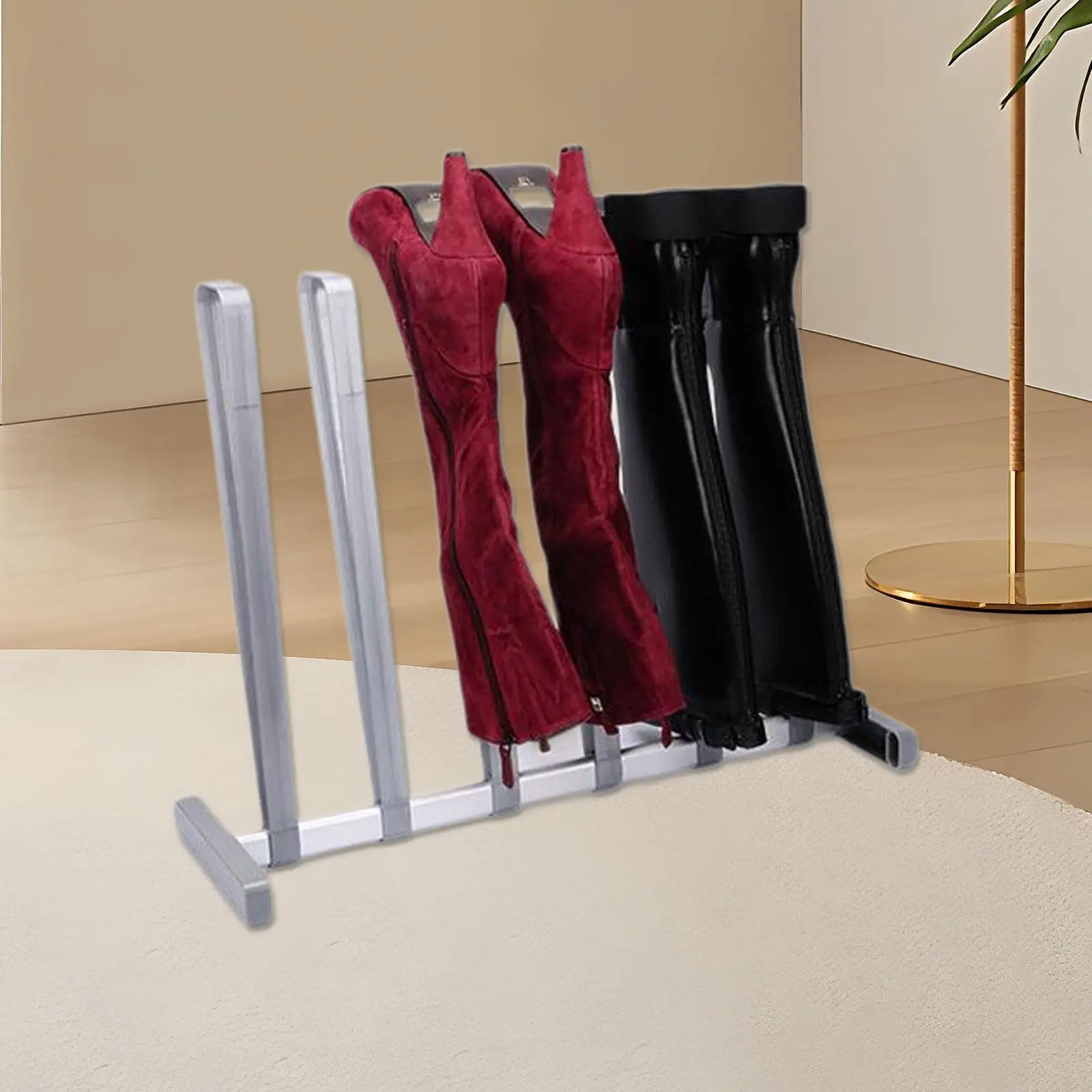 Boots Rack Freestanding Shoes Rack Footwear Organizer Easy to Install Adjustable