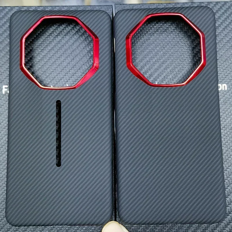 Compatible For Magsafe Magnetic Wireless Charging Carbon Fabric Fiber Aramid Case For Huawei Mate 60 RS 60RS