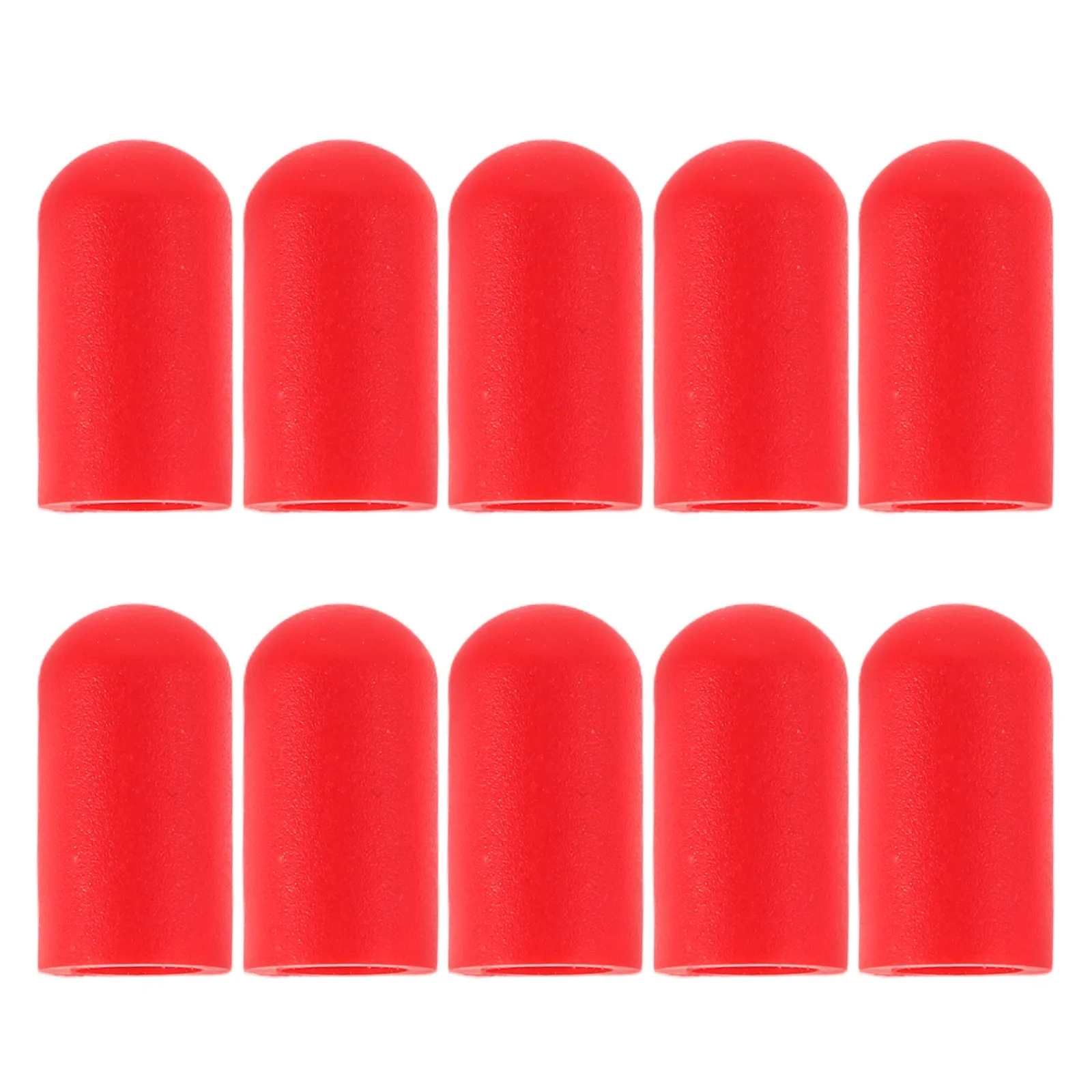

10Pcs Silicone Drumstick Tips Red Quiet Drum Stick Dampeners Mute Practice Percussion Accessories Snare Drum Pad