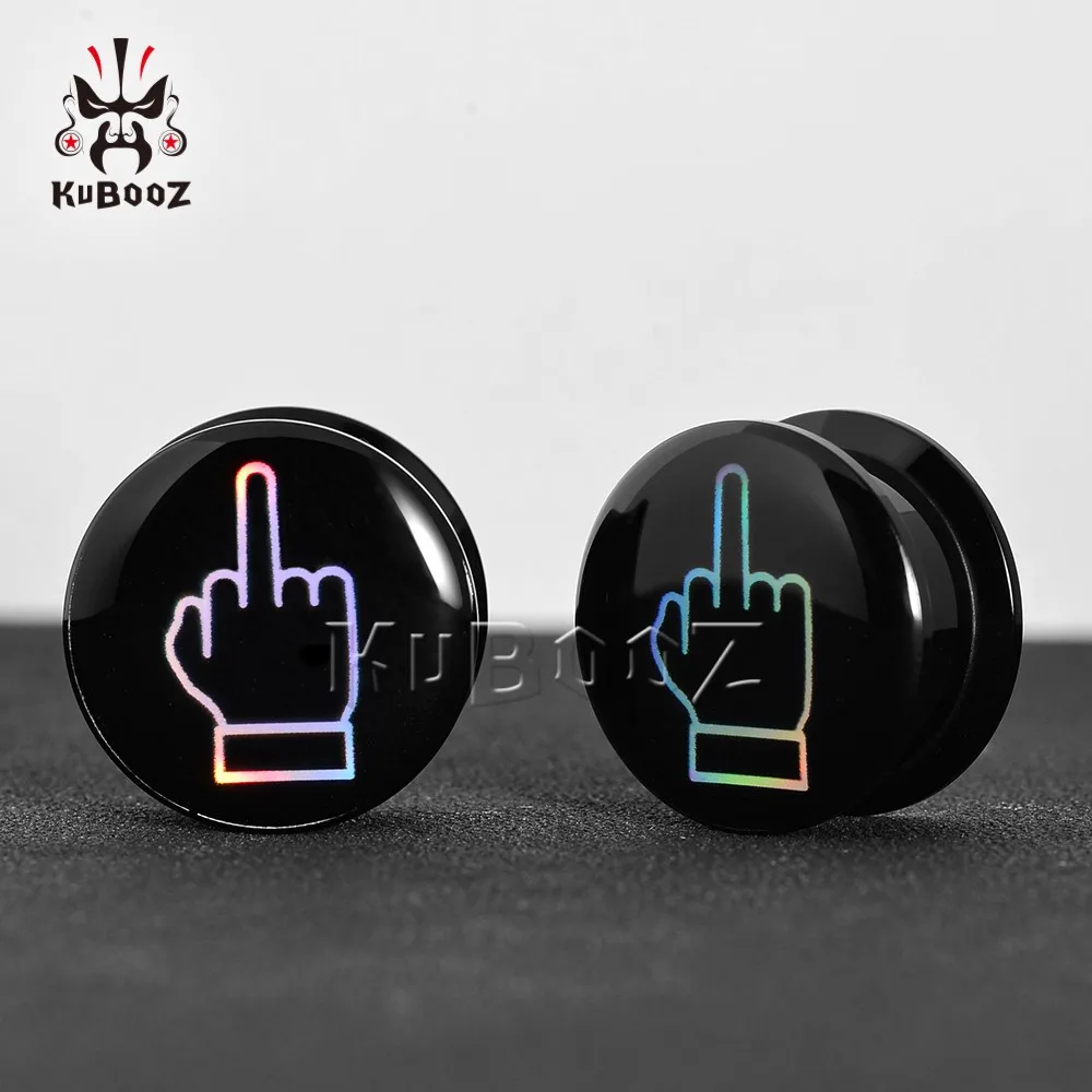 Wholesale Price Acrylic Colored Hand Logo Ear Tunnels Plugs Gauges Earring Piercing Body Jewelry Expanders 6-30mm 80PCS