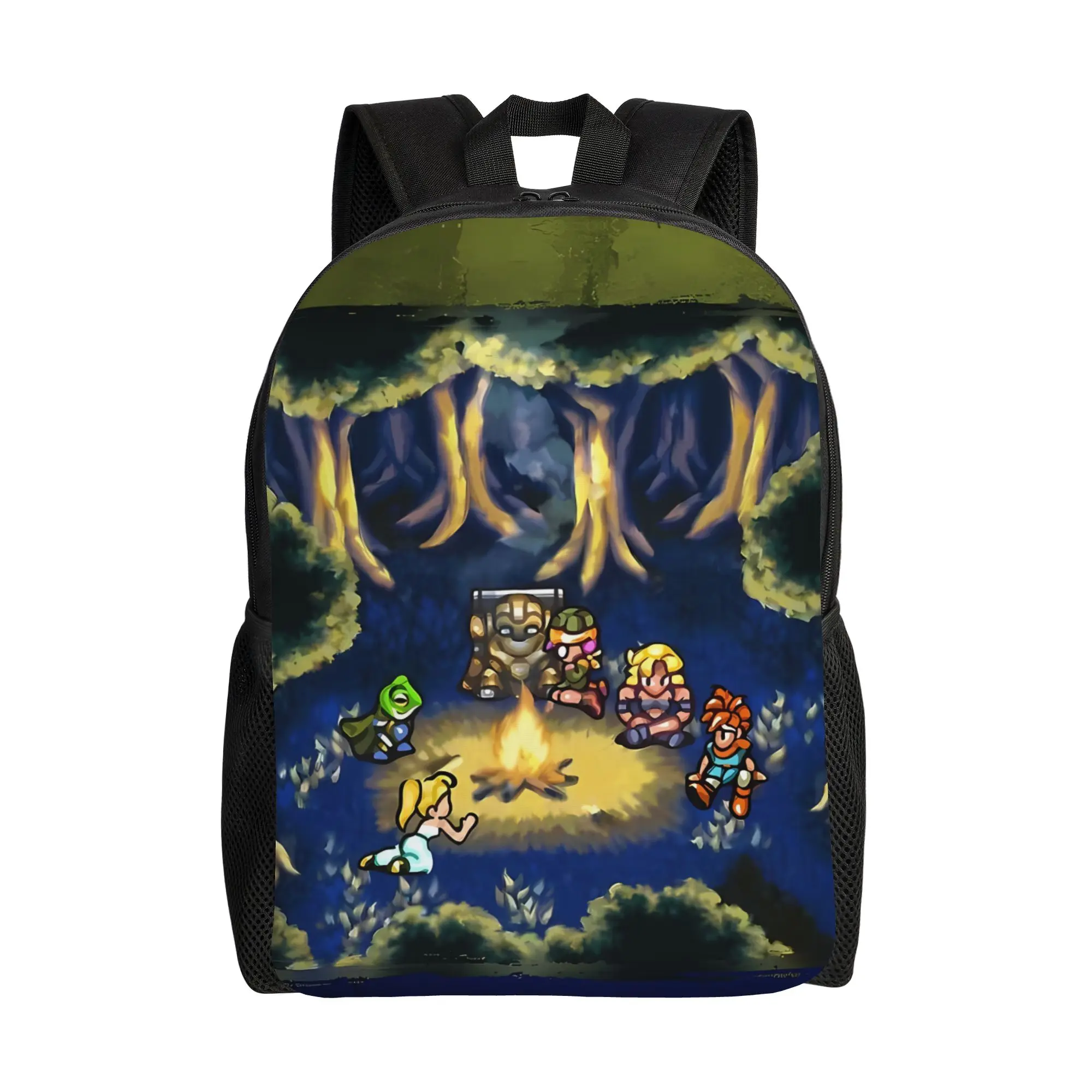 Camping Scene C-Chrono Trigger Schoolbag Fashionable anime mochila Large Capacity Schoolbag Back To School Season