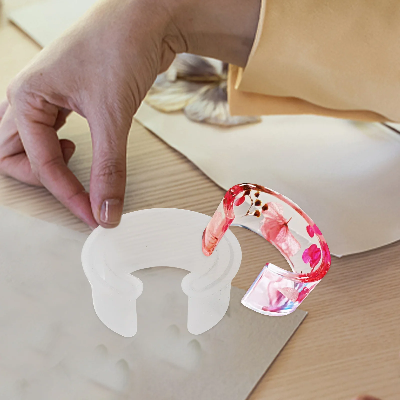 

2pcs Silicone Bracelet Molds Resin Bangle Casting Flexible Craft Jewelry Making Tool Homemade Gift Handmade for