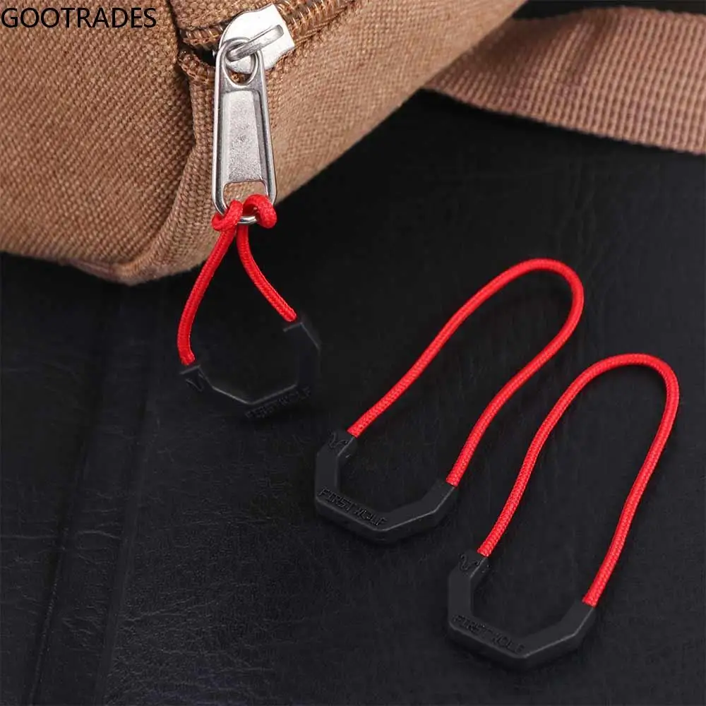 3PCS/Bag U-shaped Anti-lost Pull Puller Fixer Zip Cord Luminous Zipper Pull Lanyard Backpack Accessories