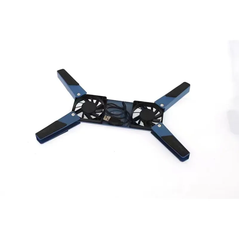 وسادة تبريد الكمبيوتر المحمول المحمولة القابلة للطي قاعدة رف تبريد الكمبيوتر المحمول USB التبريد الصامت المحمول