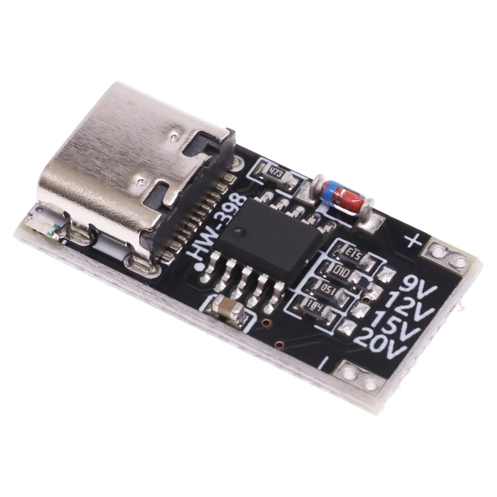 9V 12V 15V 20V Trigger Board Module PD/QC Decoy Board Fast Charge USB Type-C 5A High Speed Charger Power Delivery Boost Module