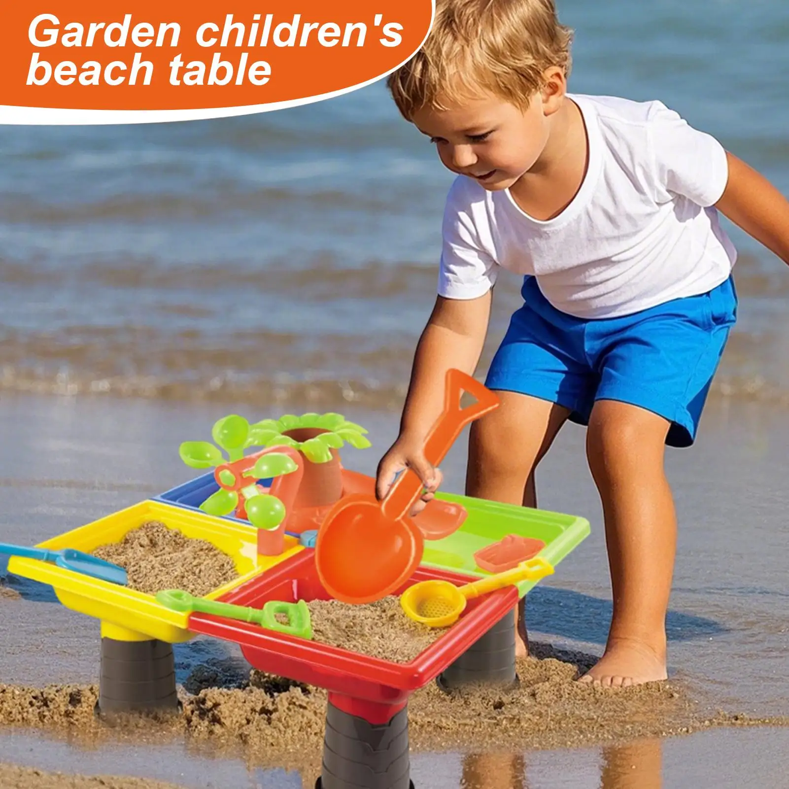 

Sand Table Water And Sand Table For Kids Interactive Activity Center Playset Outdoor Toys For Toddler Kids Summer Backyard