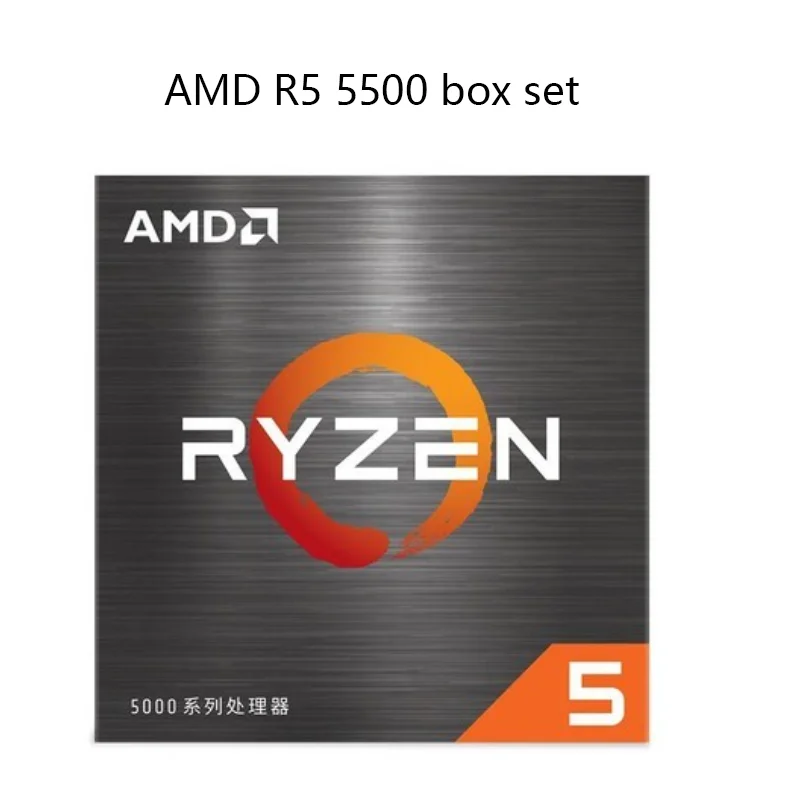 معالج AMD Ryzen CPU Desktop R5 5500 وحدة المعالجة المركزية المتناثرة بدون مروحة #1
