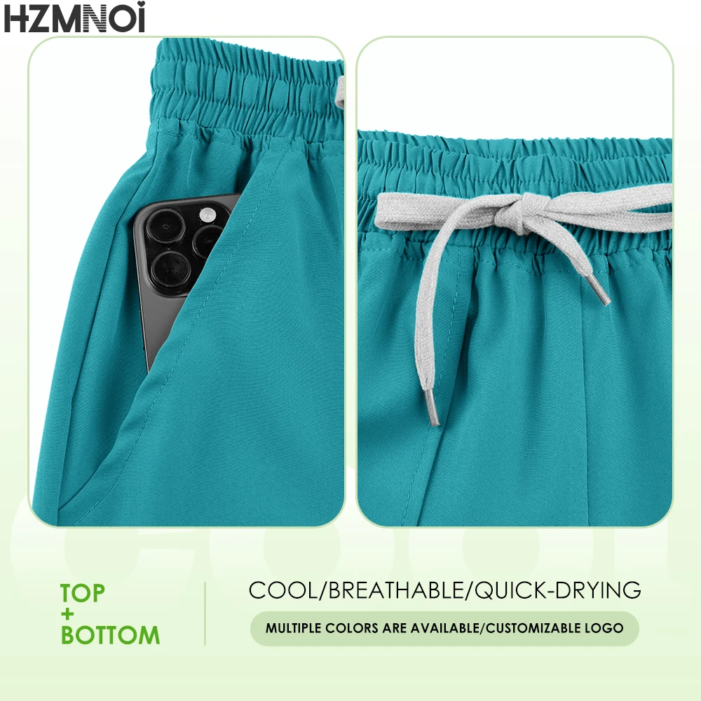 Ropa de trabajo de farmacéutico de Color sólido Multicolor, ropa de trabajo de laboratorio de esteticista, uniformes de enfermería, uniformes veterinarios de clínica de mascotas, venta al por mayor