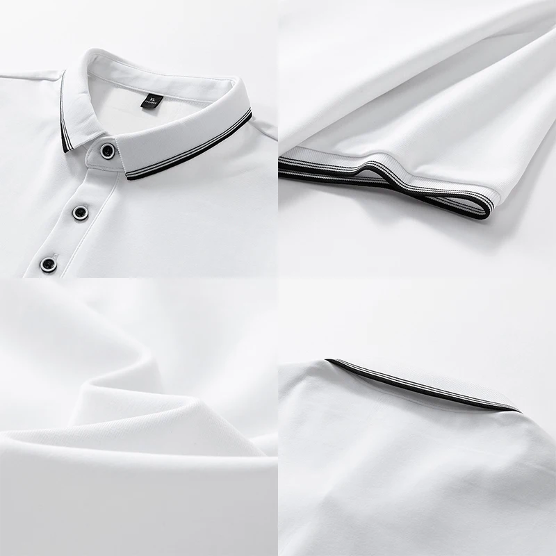 Oversized Men 7XL Polo Shirt 8XL 2025 Summer 95% Cotton Breathable Short Sleeve Collar Business Shirt Golf Man Top Clothes image 4