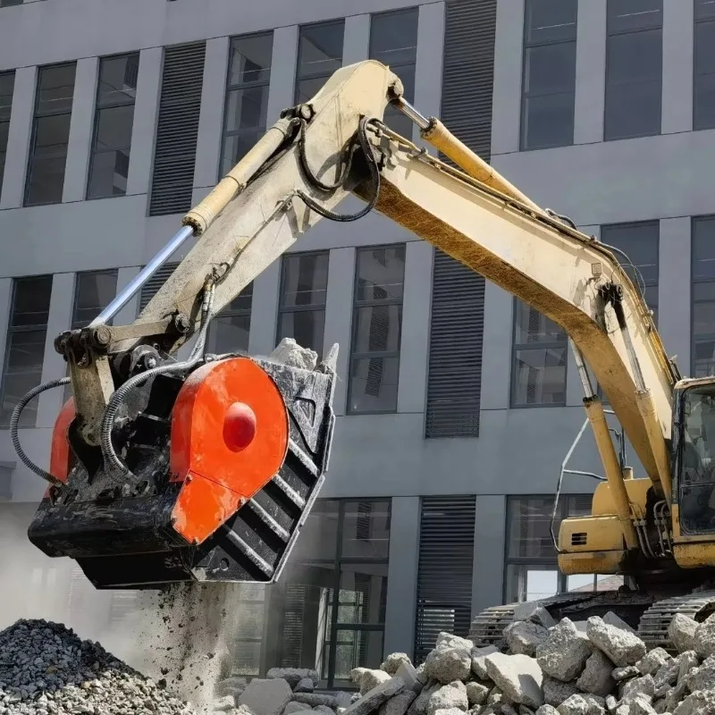 Excavator Hydraulic Breaker Suitable for Sand Gravel and Cement Adjustable Size High-efficiency Bucket.