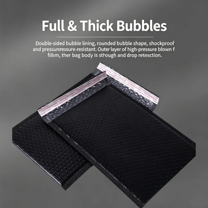10pcs Black Pearl Envelope Bag For Bubble Envelope Mailer Office Packaging Padded Envelopes For Self Bag Gift Packaging