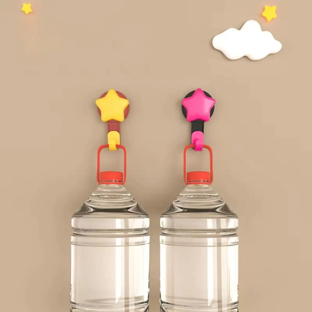 

5 шт., прочные клейкие крючки в форме звезды, сверление не требуется, очаровательный дизайн, крючок для хранения без перфорации, присоска