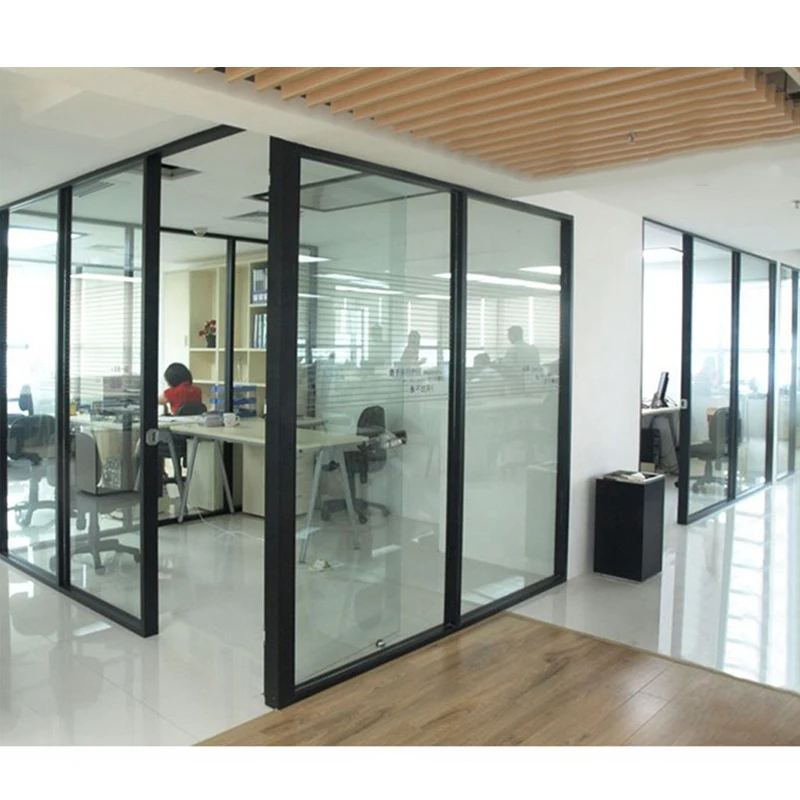 OEM Design Aluminum Frame Office Partitions For Glass Wall