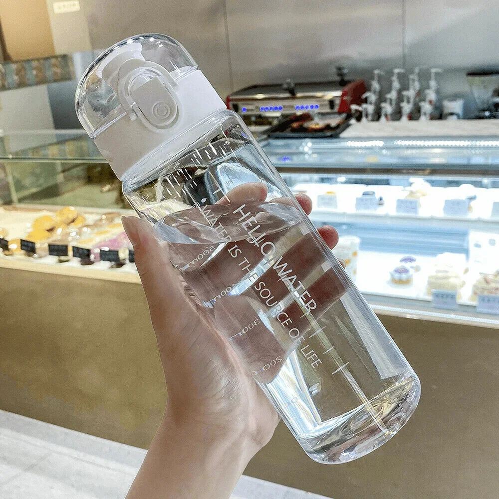 780Ml Water Bottle With Bounce Cover Leak Proof Sports Drinkware Strap Reusable Portable Water Bottle For Kid Women Fitness Gift image 2
