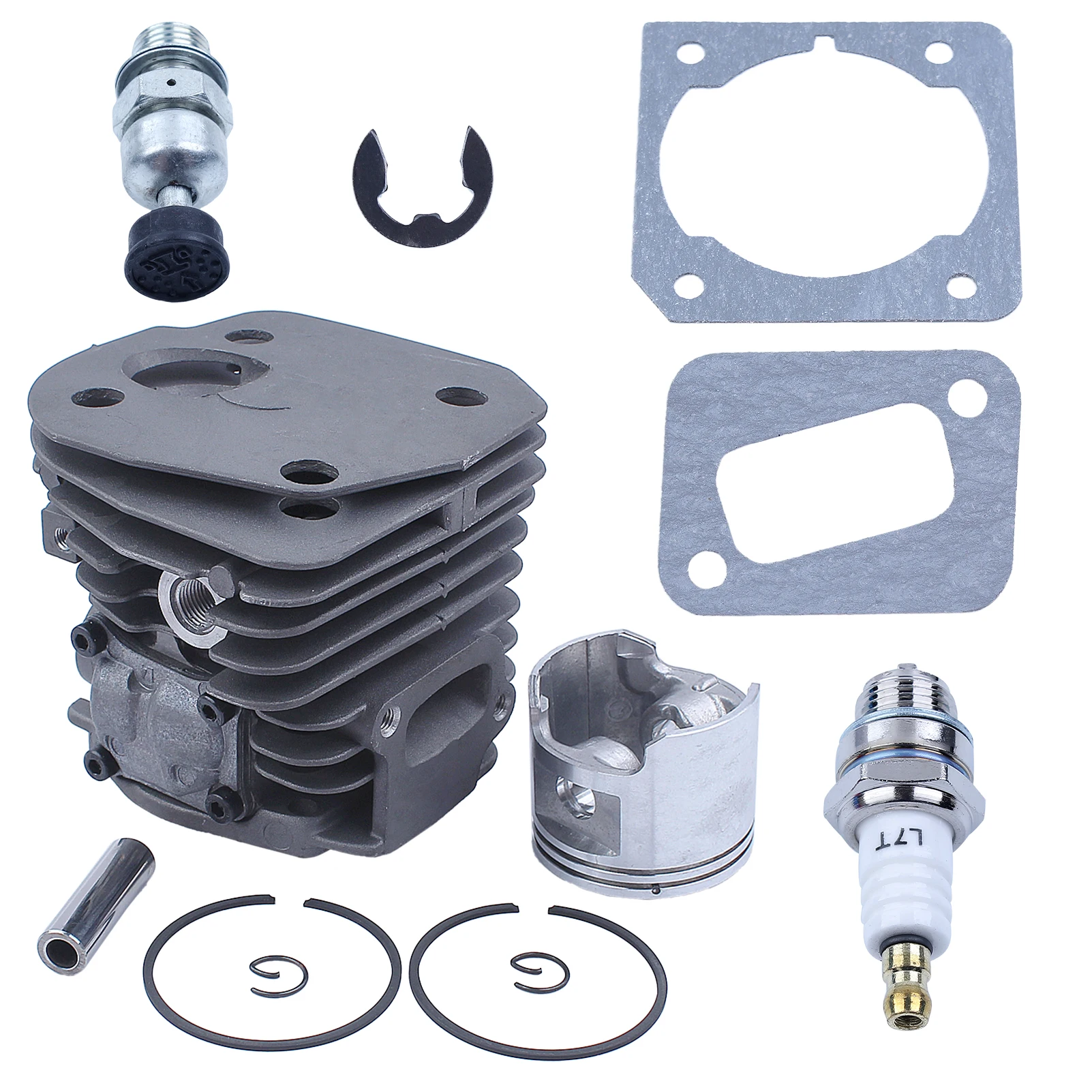 Nikasil Cylinder Piston Kit 45mm Big Bore Fit Husqvarna 353 351 350 346XP EPA 340 Chainsaw Decompression Valve Fuel Filter