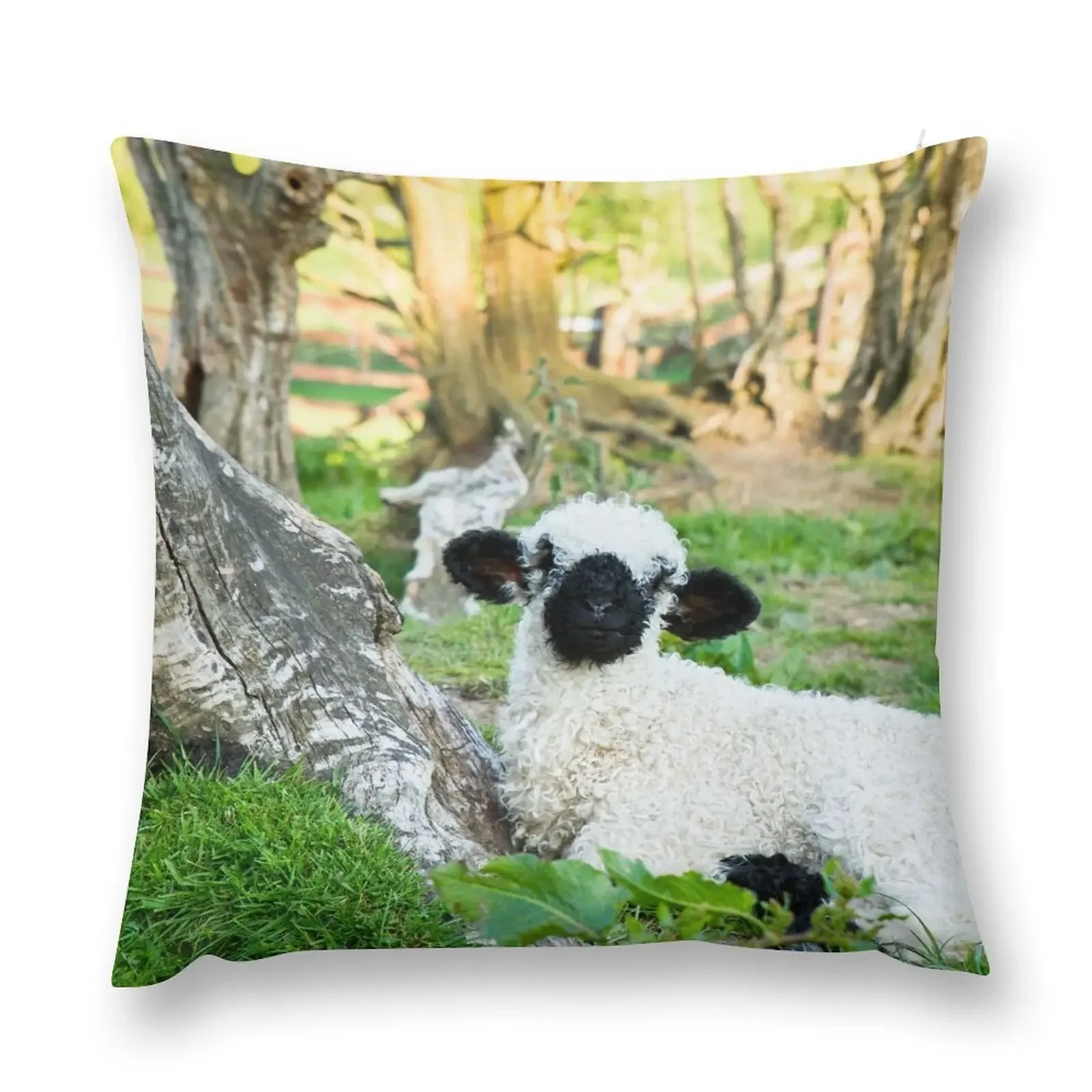 Valais Blacknose Lamb Throw Pillow luxury home accessories pillows decor home pillow