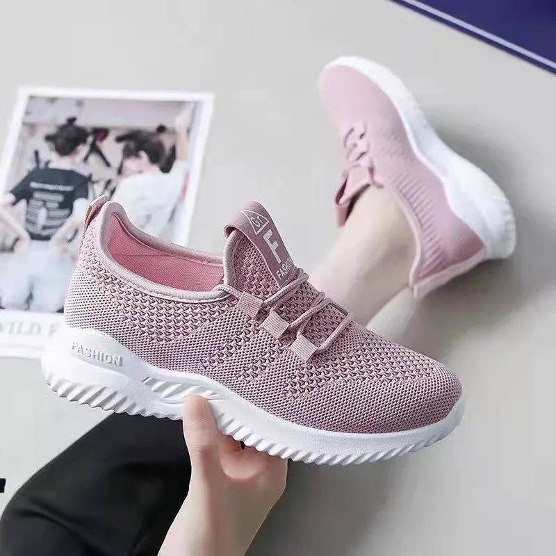 Adult sneakers women light running shoes net shoes comfortable women breathable casual single shoes