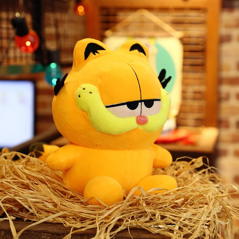 Juguete de peluche Garfield de dibujos animados clásicos, muñeco de peluche lindo, almohada de cojín, animales de peluche Kawaii, regalos de