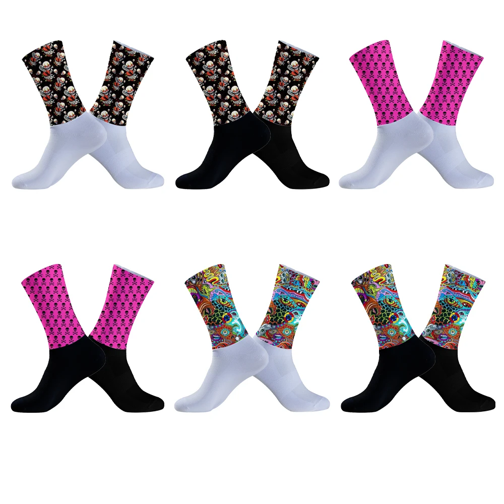 New Men Women Sport Riding Socks Professional Competition Cycling Socks Mesh Basketball Badminton Racing Socks