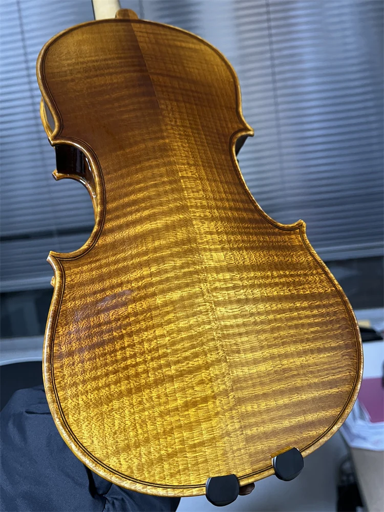 

Actual Photo Hand Made Antique Style Solid European Wood 12 inch Viola (Body length: 310mm) w/ Case&Bow V221