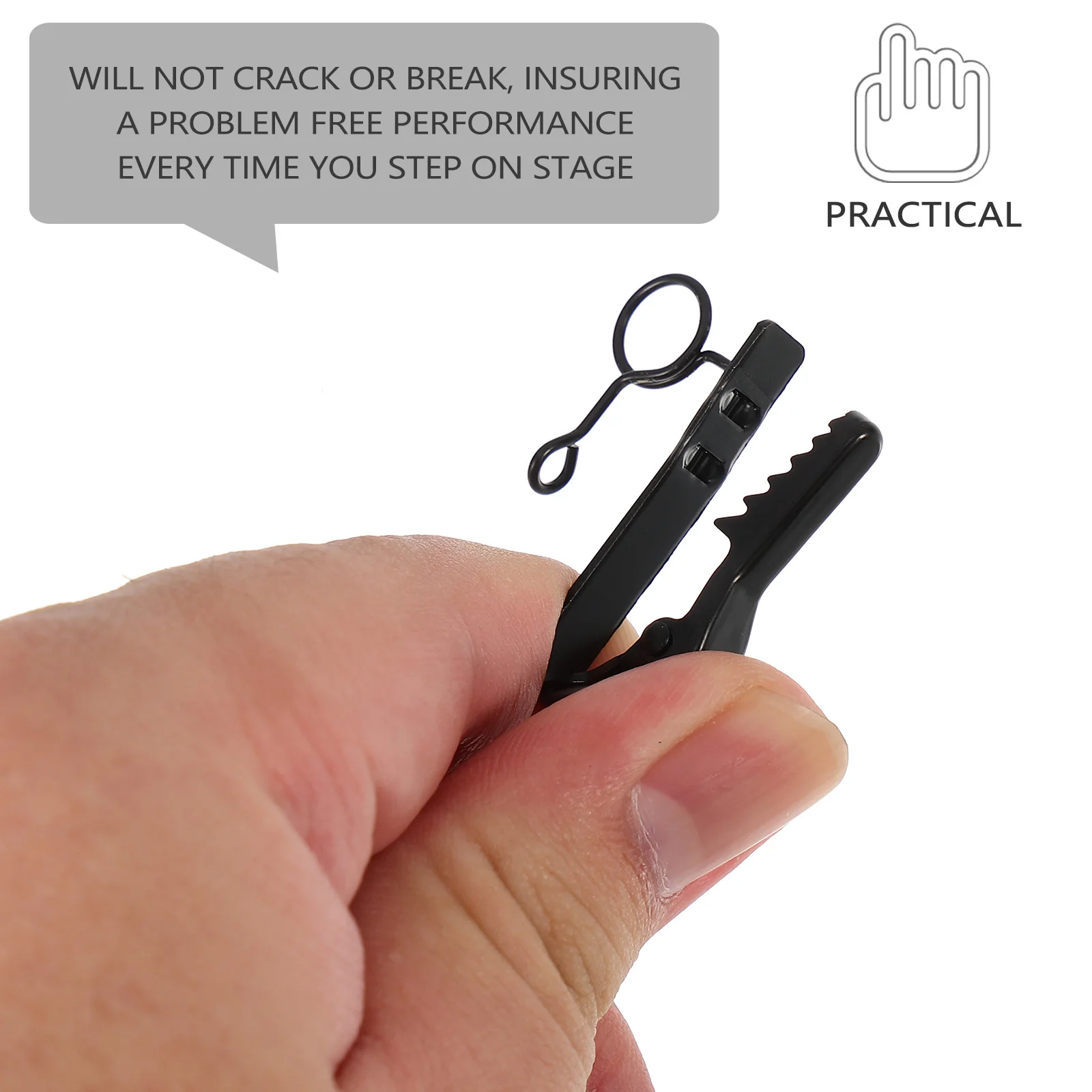 

10Pcs Iron Microphone Clips Elastic Mic Lapel Clip Suitable for Conference Party Lavalier Mic Holder Clips Set