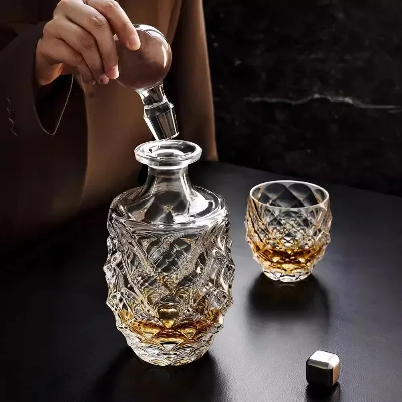 Crystal glass whiskey mug, beer glass bottle, decanter creative personality