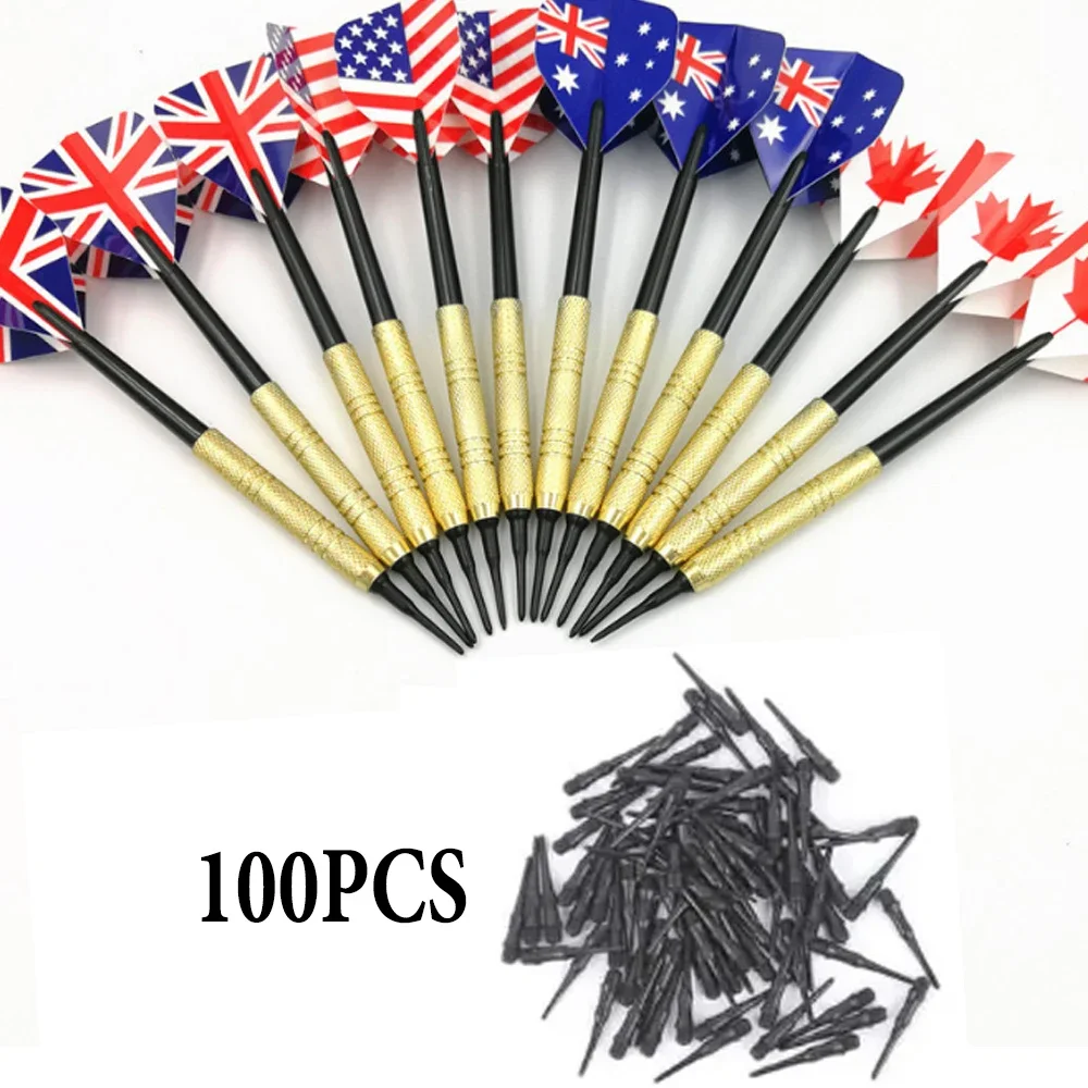 12 PCS Electronic Dartboard Accessories Professional Safety 14 Grams Soft Tip Darts Set With100 Extra Plastic Dart Tip Dardos