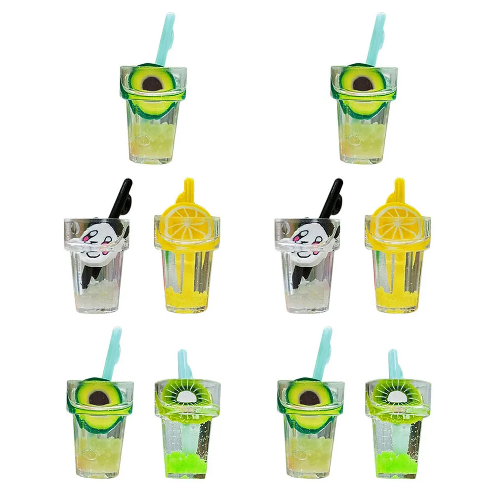 15 قطعة زجاجات مشروبات صغيرة مقلدة مختلط الألوان البلاستيك وهمية المشروبات ديكور للمنزل الصغير اكسسوارات المطبخ التظاهر اللعب مجموعة #5