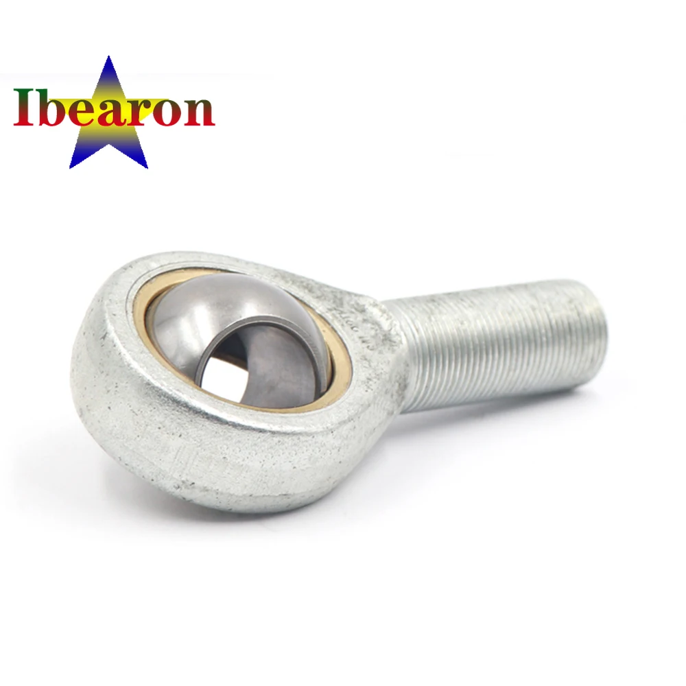 1PCS SA12T/K SA14T/K Self-lubricating Rod End Bearings, Male Left/Right Threads, Steel on PTFE, Maintenance-Free