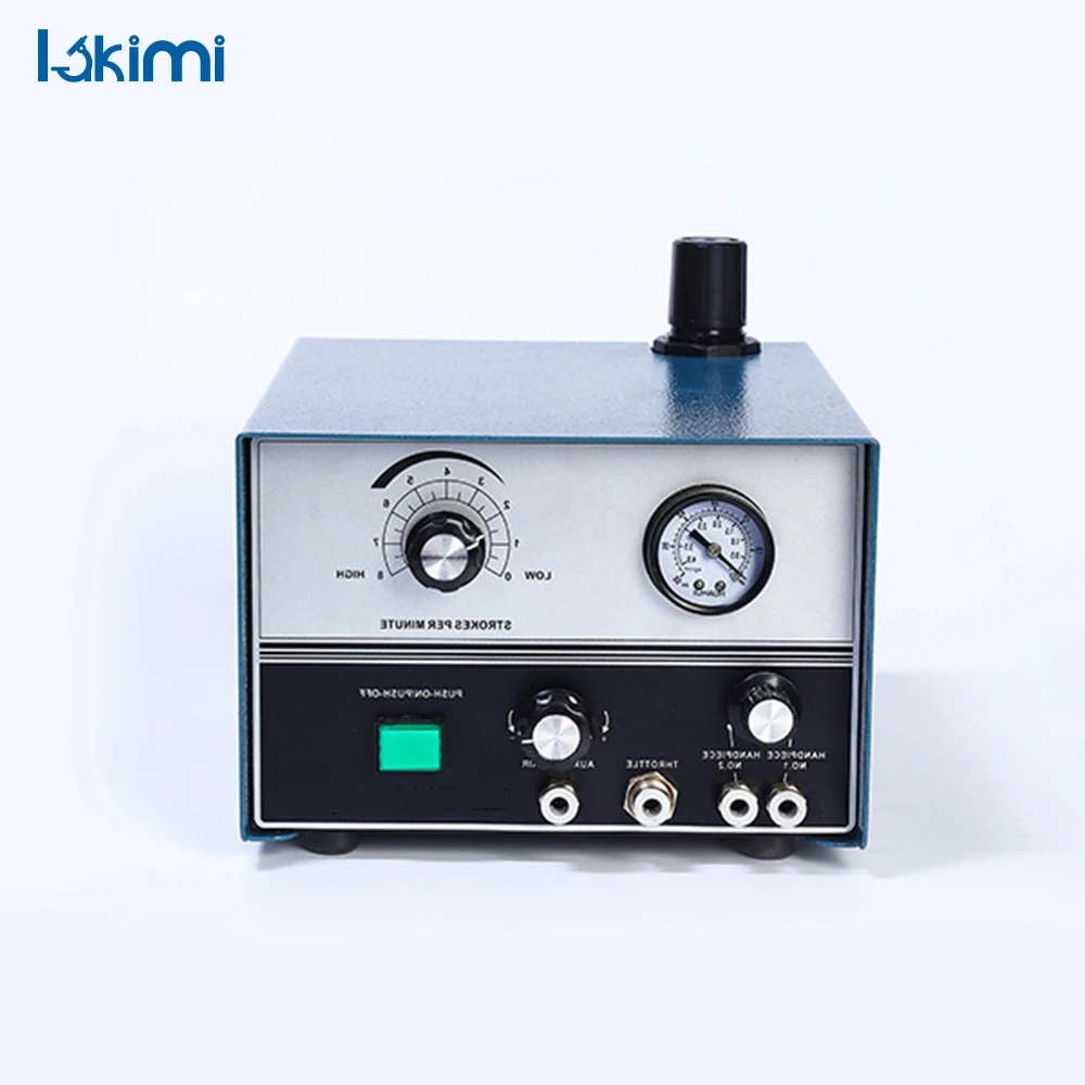 Jewelry Air Engraving Tool Lakimi Double Head Pneumatic Graver Machine LK-E04