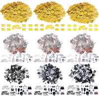 15g/pack Confetti Gold Happy Birthday Number Figure 16 18 20 21 25 30 40 50 60 Table Confetti Decor Anniversary Party Supplies