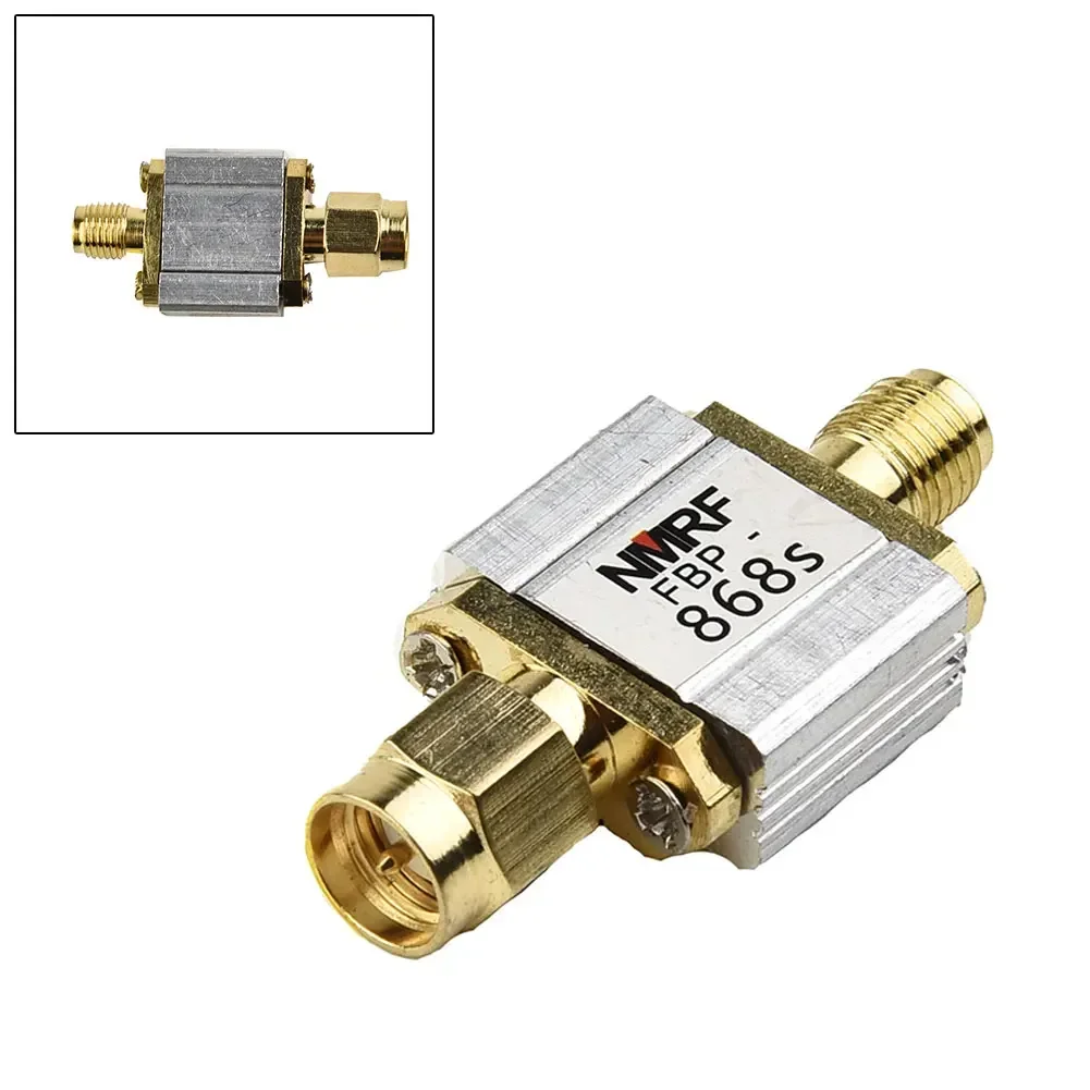 868MHz 4MHz Bandwidth SAW Band Pass Filter SMA-M SMA-F ForWAN Helium 866~870MHz Filtering Out-of-band Signals