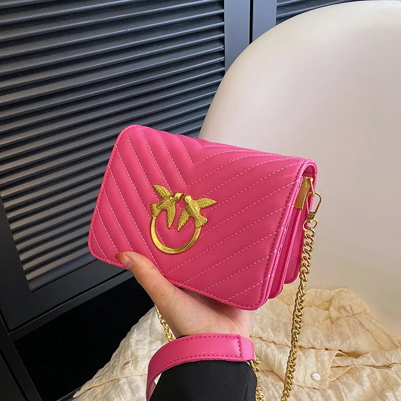 Torebka listonoszka Designer Square 2026, elegancka damska torebka z łańcuszkiem, luksusowa mini torebka typu box, elegancka wieczorowa torebka na ramię